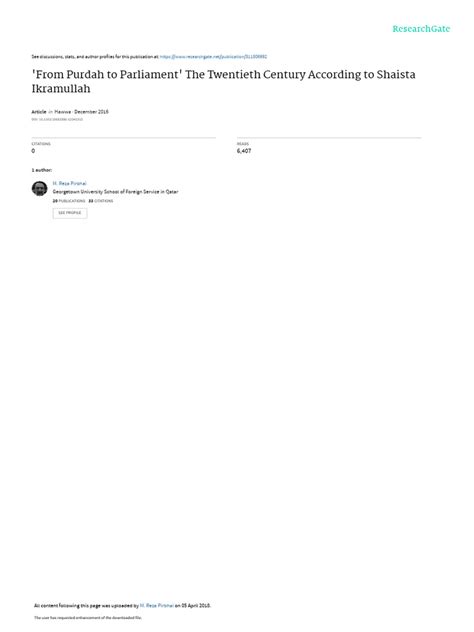 ‘From Purdah to Parliament’ - ResearchGate